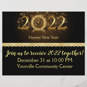 2022 New Year Celebration Flyer