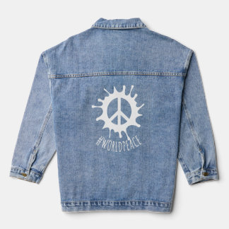 2022 Peace Global Peace International Unity Love P Denim Jacket