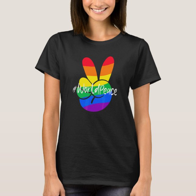 2022 Peace Global Peace International Unity Love P T-Shirt (Front)