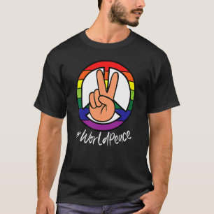 2022 Peace Global Peace International Unity Love P T-Shirt