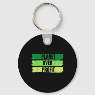 2022 Planet Over Profit Earth Day Vintage T-shirt Keychain