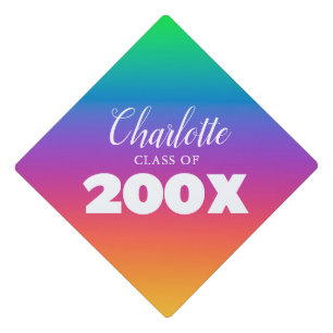 2022 Rainbow Graduation Tassel Topper