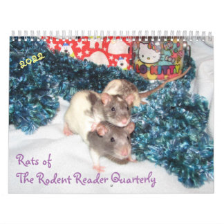 2022 Rats de The Rodent Reader Calendrier E