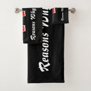 2022 Reasons Why I Love You Bath Towel Set