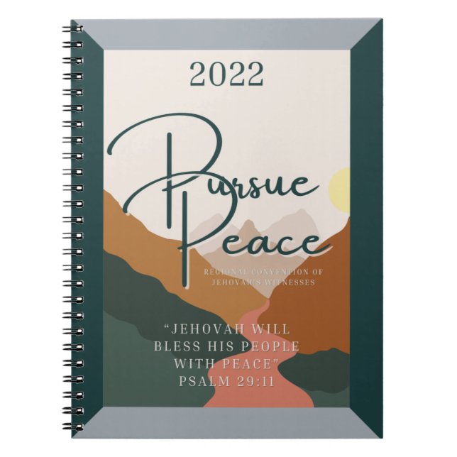 2022 Regional Convention | Pursue Peace | Notebook (Front)