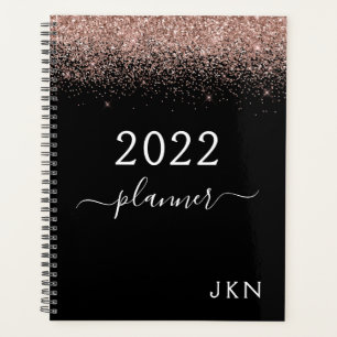 2022 Rose Gold Blush Parties scintillant noire Mon