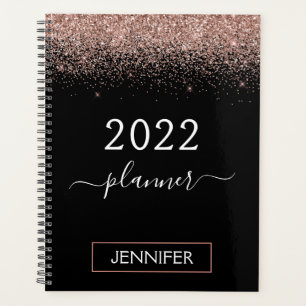 2022 Rose Gold Blush Parties scintillant noire Mon