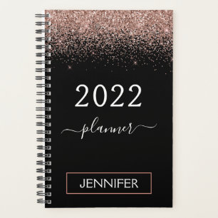 2022 Rose Gold Blush Parties scintillant noire Mon