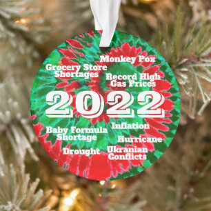 2022 Year In Review Funny Current Events Keepsake Ornament