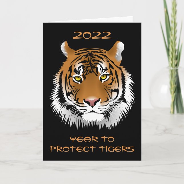 2022 Year to Protect Tigers  Card (Front)