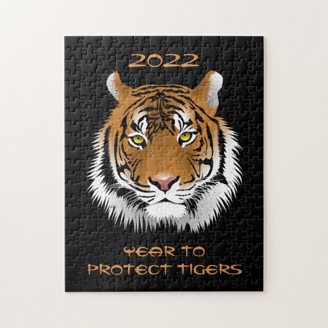 2022 Year to Protect Tigers Jigsaw Puzzle (Vertical)