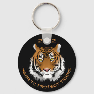 2022 Year to Protect Tigers Keychain