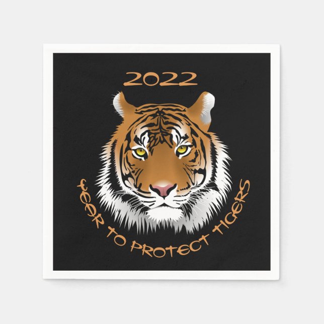 2022 Year to Protect Tigers Napkin (Front)