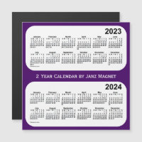 2023-2024 Purple 2 Year Calendar by Janz Magnet
