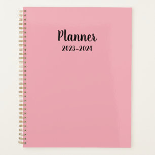 2023-2024 rose Planificateur mensuel/hebdomadaire