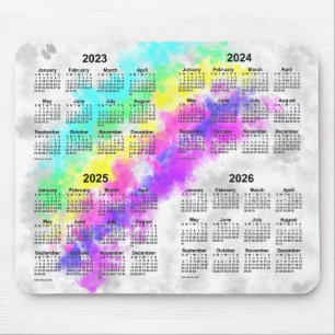 2023-2026 Rainbows End 4 Year Calendar by Janz Mouse Pad