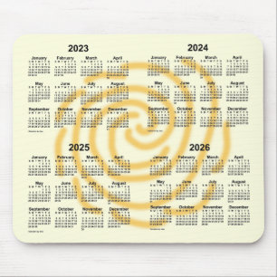 2023-2026 Sunny Days 4 Year Calendar by Janz Mouse Pad
