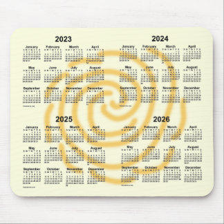 2023-2026 Sunny Days 4 Year Calendar by Janz Mouse Pad
