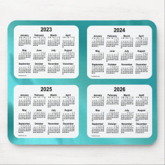 2023-2026 Water World 4 Year Calendar by Janz Mouse Pad