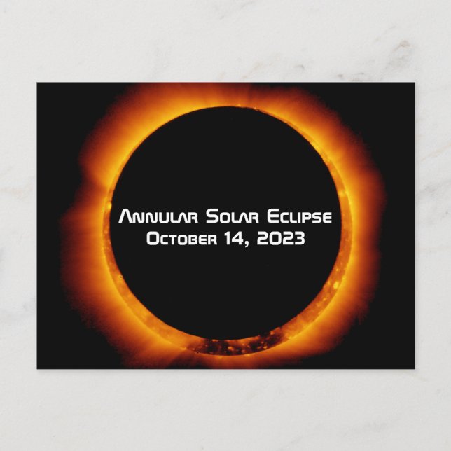 2023 Annular Solar Eclipse Postcard (Front)