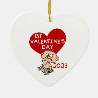 2023 Baby Boy Heart 1st Valentine's Day Ornament