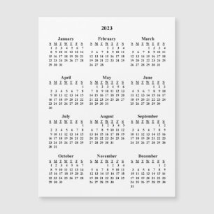 2023 Blank Calendar