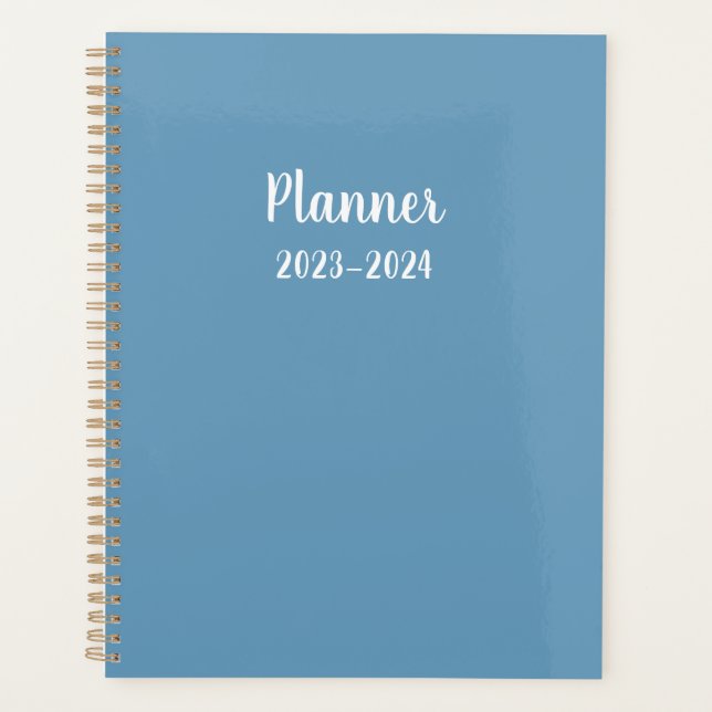 2023 blue Monthly/Weekly Planner (Front)