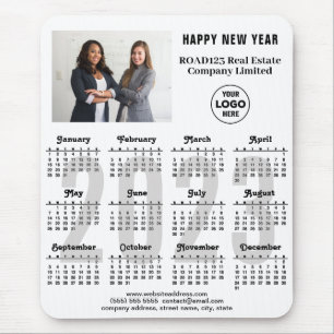 2023 Calendar Business Photo Company Logo Custom Mouse Pad