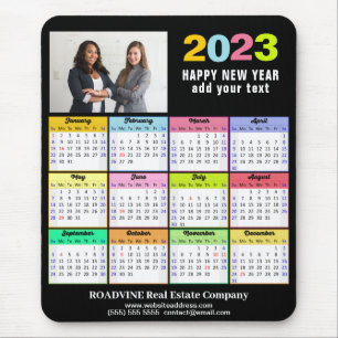 2023 Calendar Business Photo Custom Modern Mouse Pad