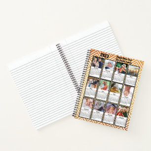 2023 Calendar Modern Family 12 Photo Custom DIY Notebook