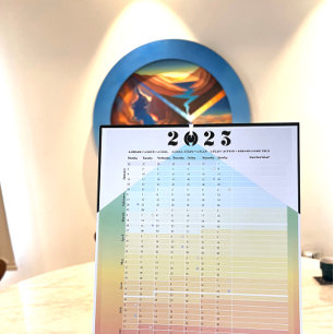 2023 Calendar - Moon Planner Poster