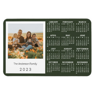 2023 Calendar Personalized Vintage Instant Photo Magnet