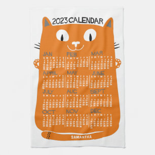 2023 Calendar (See Description for New Version) Kitchen Towel