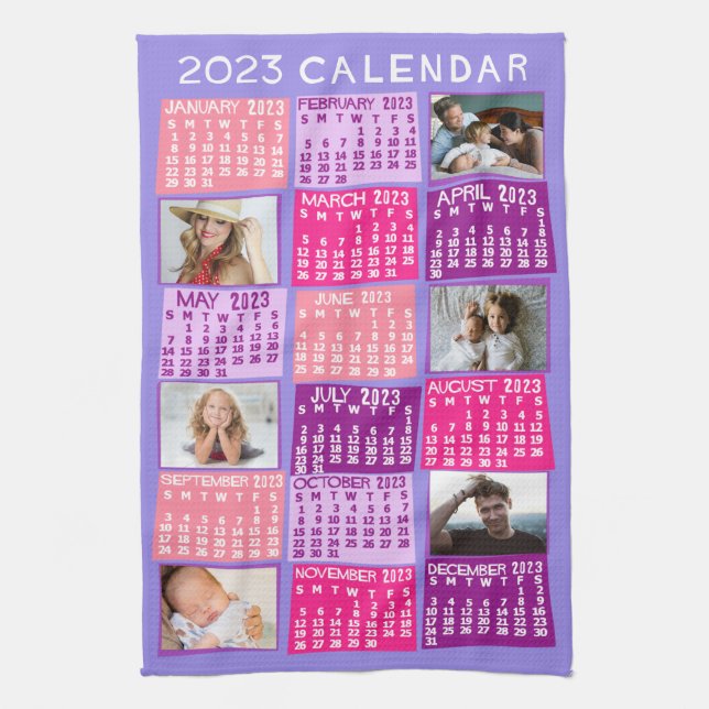 2023 Calendar (See Description for Newest Version) Kitchen Towel (Vertical)