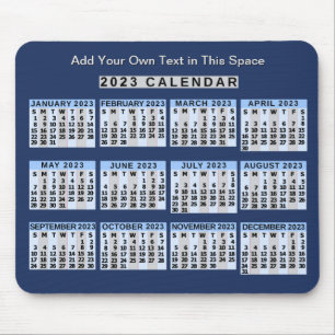 2023 Calendar (See Description for Newest Version) Mouse Pad