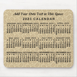 2023 Calendar (See Description for Newest Version) Mouse Pad