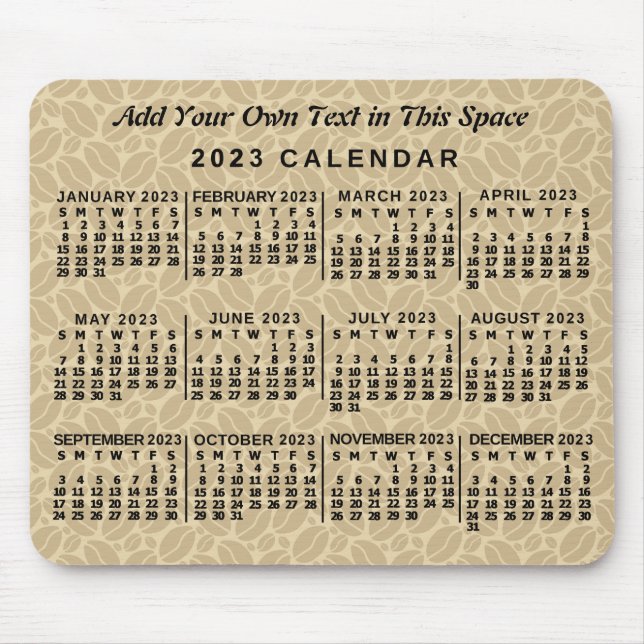 2023 Calendar (See Description for Newest Version) Mouse Pad (Front)