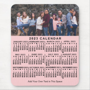 2023 Calendar (See Description for Newest Version) Mouse Pad