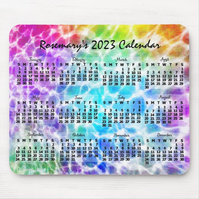 2023 Calendar (See Description for Newest Version) Mouse Pad (Front)
