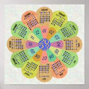 2023 Calendar (See Description for Newest Version) Poster