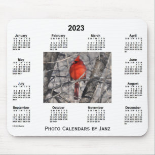 2023 Cardinal Framed Photo Calendar by Janz Mouse Pad