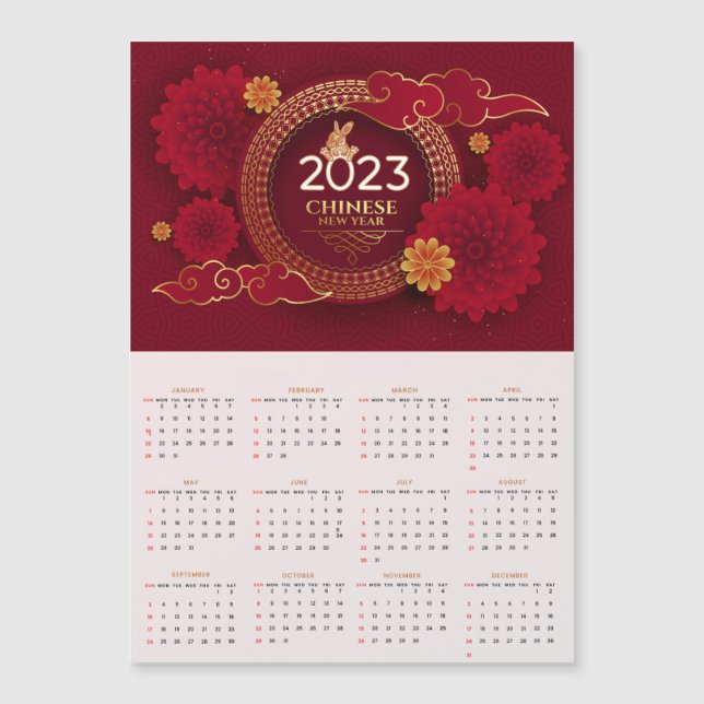 2023 Chinese New Year of The Rabbit Calendar (Front)