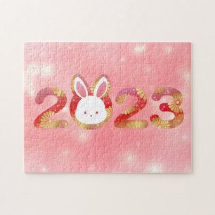 2023, Chinese New Year, Rabbit  Jigsaw Puzzle