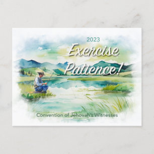 2023 Exercise Patience! Carte postale JW Conventio