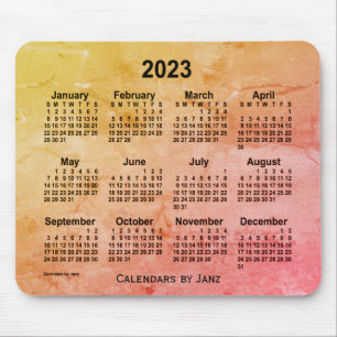 2023 Foiled Gray Calendar by Janz Mouse Pad