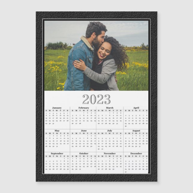 2023 Full Year Magnetic Calendar Custom Photo (Front)