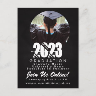 2023 Graduation Chalk Board Photo Postcard