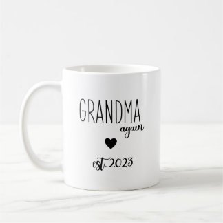 2023 Grandma Again, Grandparents Announcement Coffee Mug