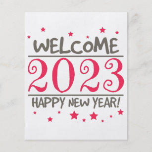 2023 Happy New Year with Colourful text Flyer