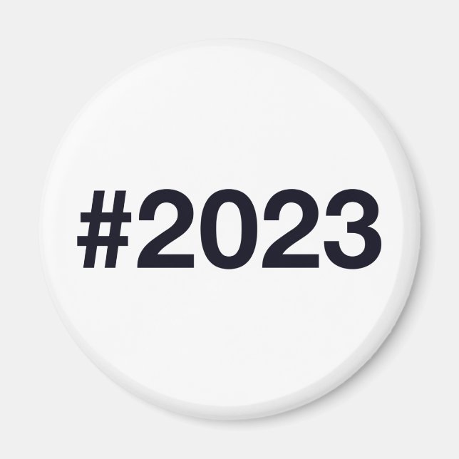 2023 Hashtag 2 Birthday Anniversary Magnet (Front)